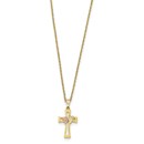 10K Tri-Color Black Hills Gold Crucifix Necklace - 18 in.