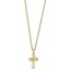 10K Tri-Color Black Hills Gold Crucifix Necklace - 18 in.