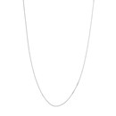 10K White Gold 0.42 mm Box Chain with Spring Ring Clasp - 20in.