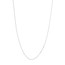 10K White Gold 0.42 mm Box Chain with Spring Ring Clasp - 20in.