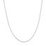 10K White Gold 0.55 mm Box Chain w Spring Ring Clasp - 18in.