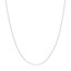 10K White Gold 0.6 mm Rope Chain w Spring Ring - 18in