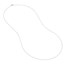 10K White Gold 0.6 mm Rope Chain w Spring Ring - 18in