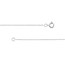 10K White Gold 0.6 mm Rope Chain w Spring Ring - 18in