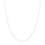 10K White Gold 0.75 mm Rope Chain w Spring Ring - 18in.