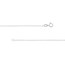 10K White Gold 0.75 mm Rope Chain w Spring Ring - 18in.