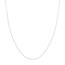 10K White Gold 0.8 mm Cable Chain with Lobster Clasp - 18in.