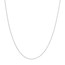 10K White Gold 0.8 mm Cable Chain with Spring Ring Clasp - 18in.