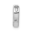 10K White Gold .01ct. Diamond Heart Chain Slide