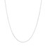 10K White Gold 1.05 mm Cable Chain with Lobster Clasp - 18in.