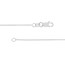10K White Gold 1.05 mm Cable Chain with Lobster Clasp - 18in.