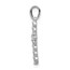 10K White Gold 1/10ct. Diamond Cross Pendant - 19 mm