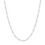 10K White Gold 1.28 mm Concave Figaro Chain - 18in.