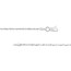 10K White Gold 1.56 mm DC Rope Chain with Lobster Clasp - 20in.