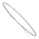 10K White Gold 1.5mm Slip-on Bangle Bracelet - 8 in.