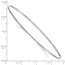 10K White Gold 1.5mm Slip-on Bangle Bracelet - 8 in.