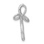 10K White Gold 1/6ct. Diamond Cross Chain Slide - 24 mm