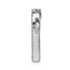 10K White Gold 1/6ct. Diamond Heart Chain Slide