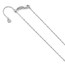 10K White Gold 1 mm Adjustable Singapore Chain - 22 in.