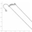 10K White Gold 1 mm Adjustable Singapore Chain - 22 in.