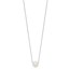 10K White Gold 10-11mm Round White Pearl Rope Necklace - 17 in.