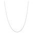 10K White Gold 1mm Carded Singapore Chain - 18 in.