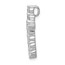 10K White Gold 3/4ct. Diamond Cross Chain Slide - 21 mm
