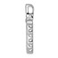 10K White Gold 3/8ct. Diamond Cross Chain Slide - 27 mm