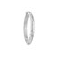 10K White Gold 3mm x 30mm DC Hoop Earrings