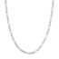 10K White Gold 4.5 mm Concave Figaro Chain - 22in.