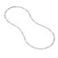 10K White Gold 4.5 mm Concave Figaro Chain - 22in.