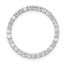 10K White Gold 5/8ct. Diamond Circle Chain Slide