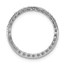 10K White Gold 5/8ct. Diamond Circle Chain Slide