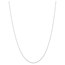 10K White Gold .6 mm Carded Cable Rope Chain - 13 in.