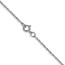 10K White Gold .6 mm Carded Cable Rope Chain - 13 in.