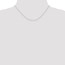 10K White Gold .6 mm Carded Cable Rope Chain - 16 in.