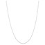 10K White Gold .6 mm Carded Cable Rope Chain - 16 in.