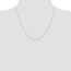 10K White Gold .6 mm Carded Cable Rope Chain - 20 in.