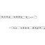 10K White Gold 7.3 mm Concave Figaro Chain - 30in