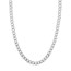 10K White Gold 8.5 mm Concave Cuban Chain w Lobster Clasp - 30in.