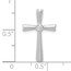 10K White Gold AA Diamond Cross Chain Slide - 20.5 mm