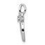 10K White Gold Cross Pendant Mounting - 16.5 in.
