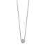 10K White Gold Diamond 18in Necklace - 18 in.