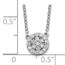 10K White Gold Diamond 18in Necklace - 18 in.