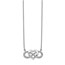 10K White Gold Diamond Infinity Heart 18 inch Necklace - 18 in.