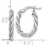 10K White Gold Earrings - 18 mm
