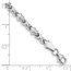 10K White Gold Heart & X Bracelet - 7 in.