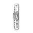 10K White Gold Small Diamond Star Chain Slide Pendant