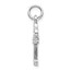 10K White Gold Solid Key Charm - 22 mm