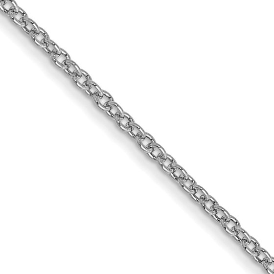 10K White Gold WG 1mm Cable Chain - 22 in.